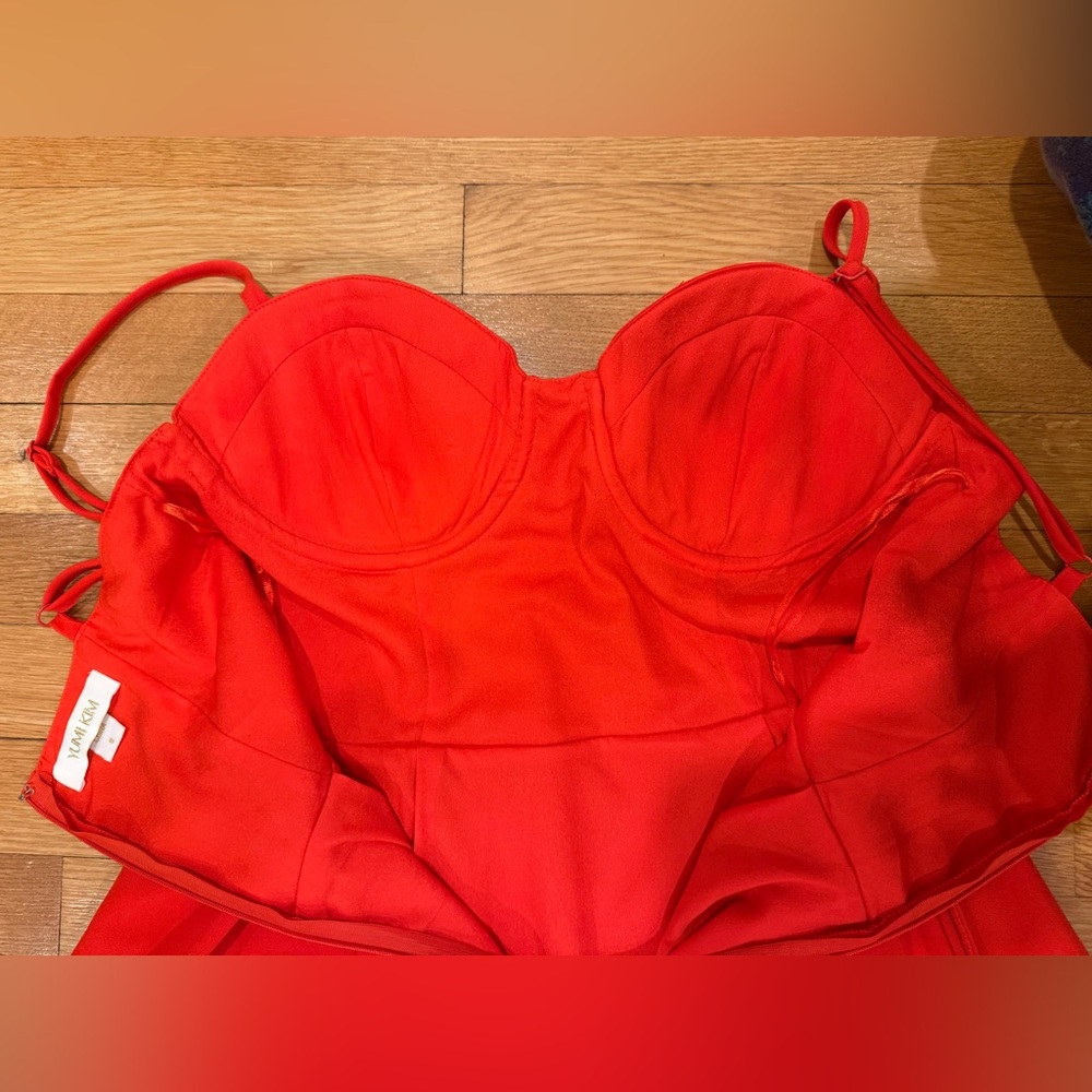 Yumi Kim Red Midi Dress with Spaghetti Straps - Picture 5 of 5